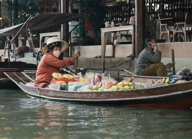 Floating market thailand