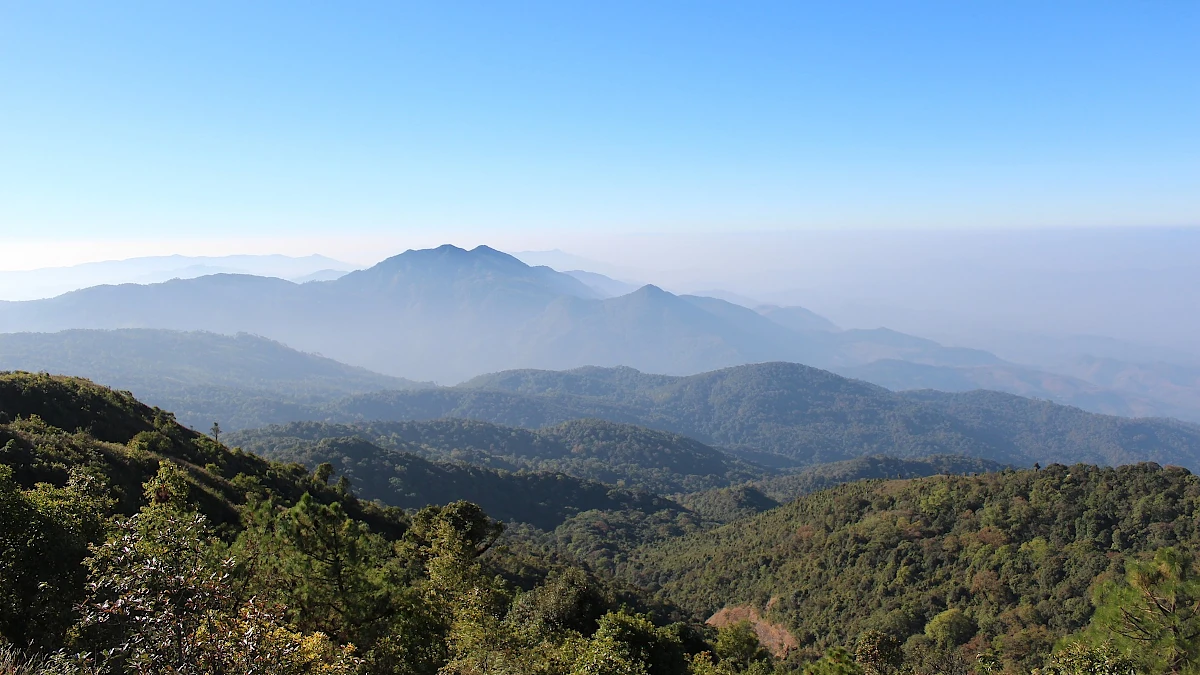 Doi Inthanon berg in Chiang Mai