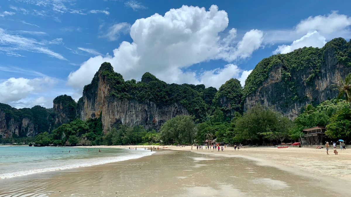 Krabi beach and sea